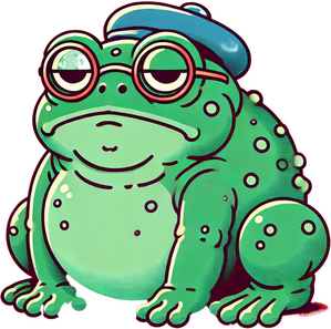 Image of a cartoon frog